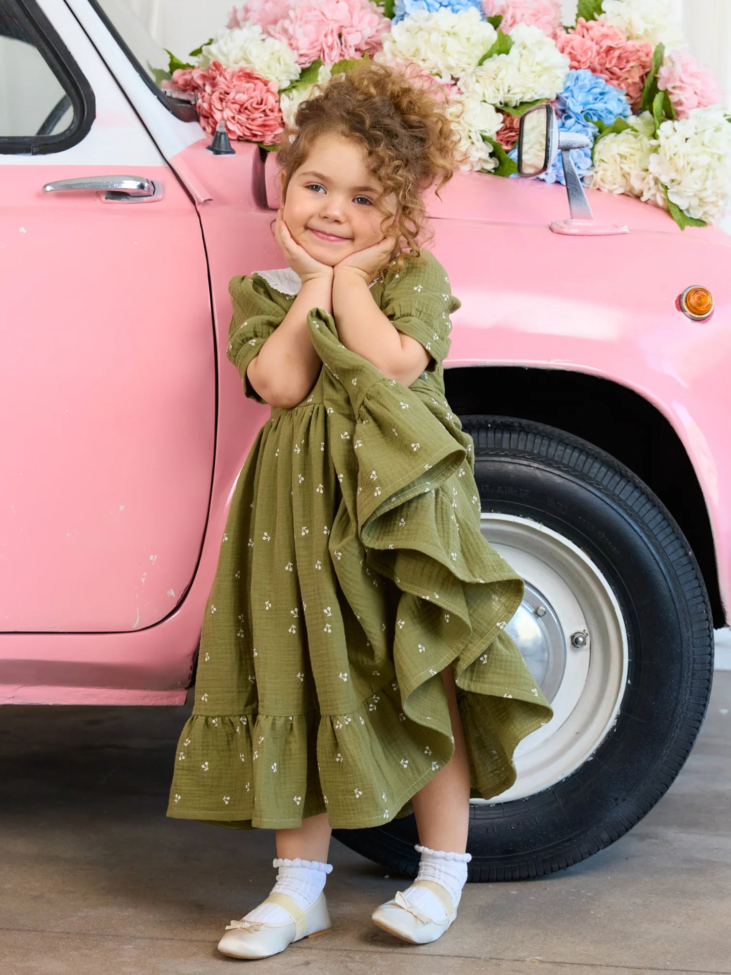 Dress "Belle", khaki