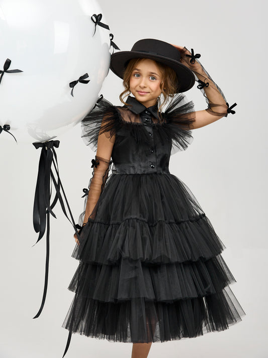 Dress "Wednesday", black