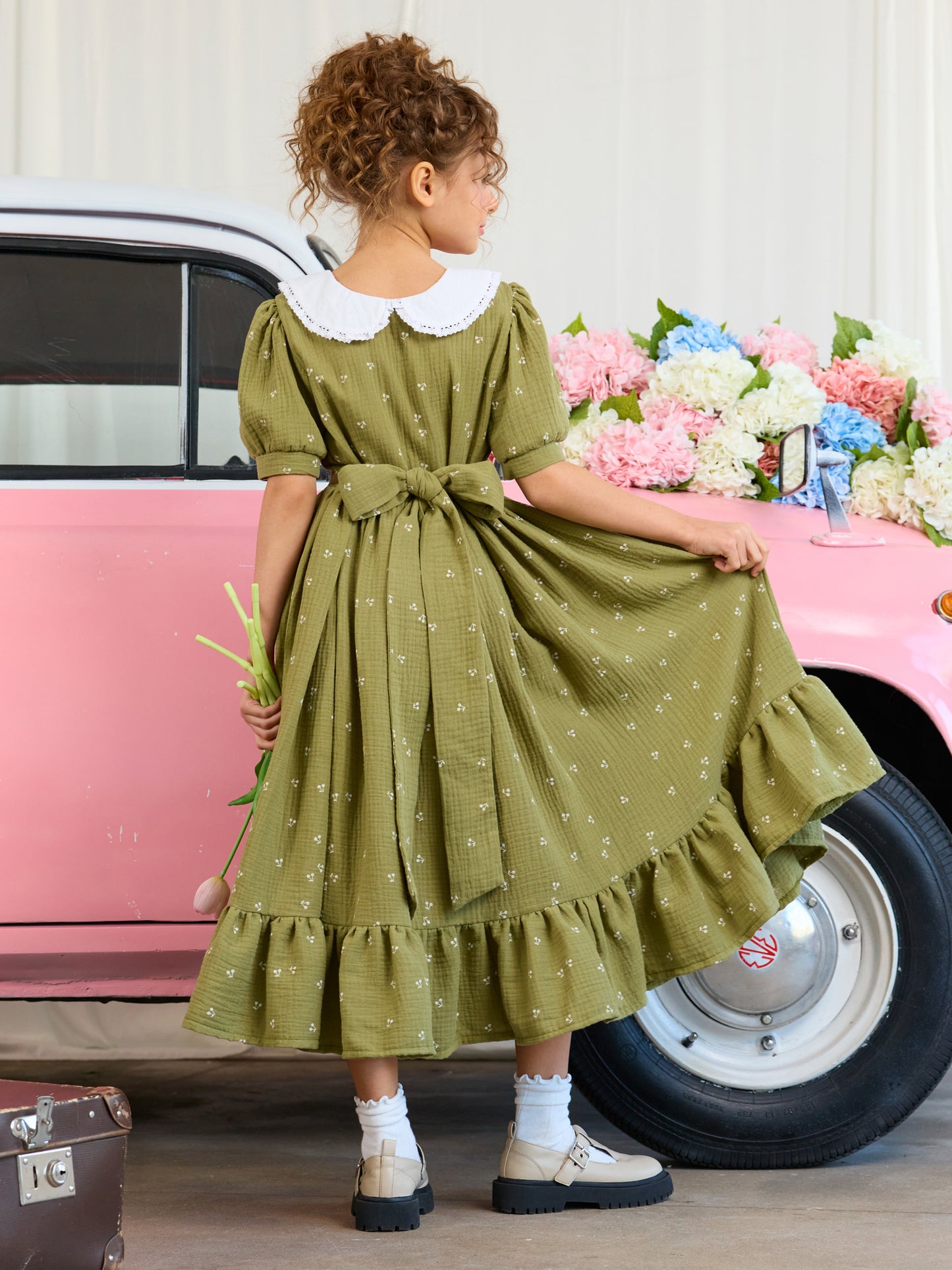 Dress "Belle", khaki