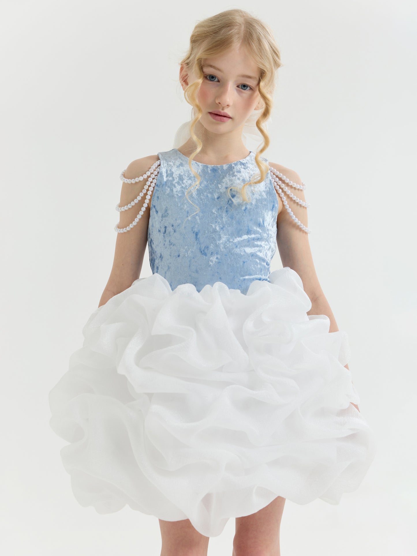 Dress "Coco", blue-white