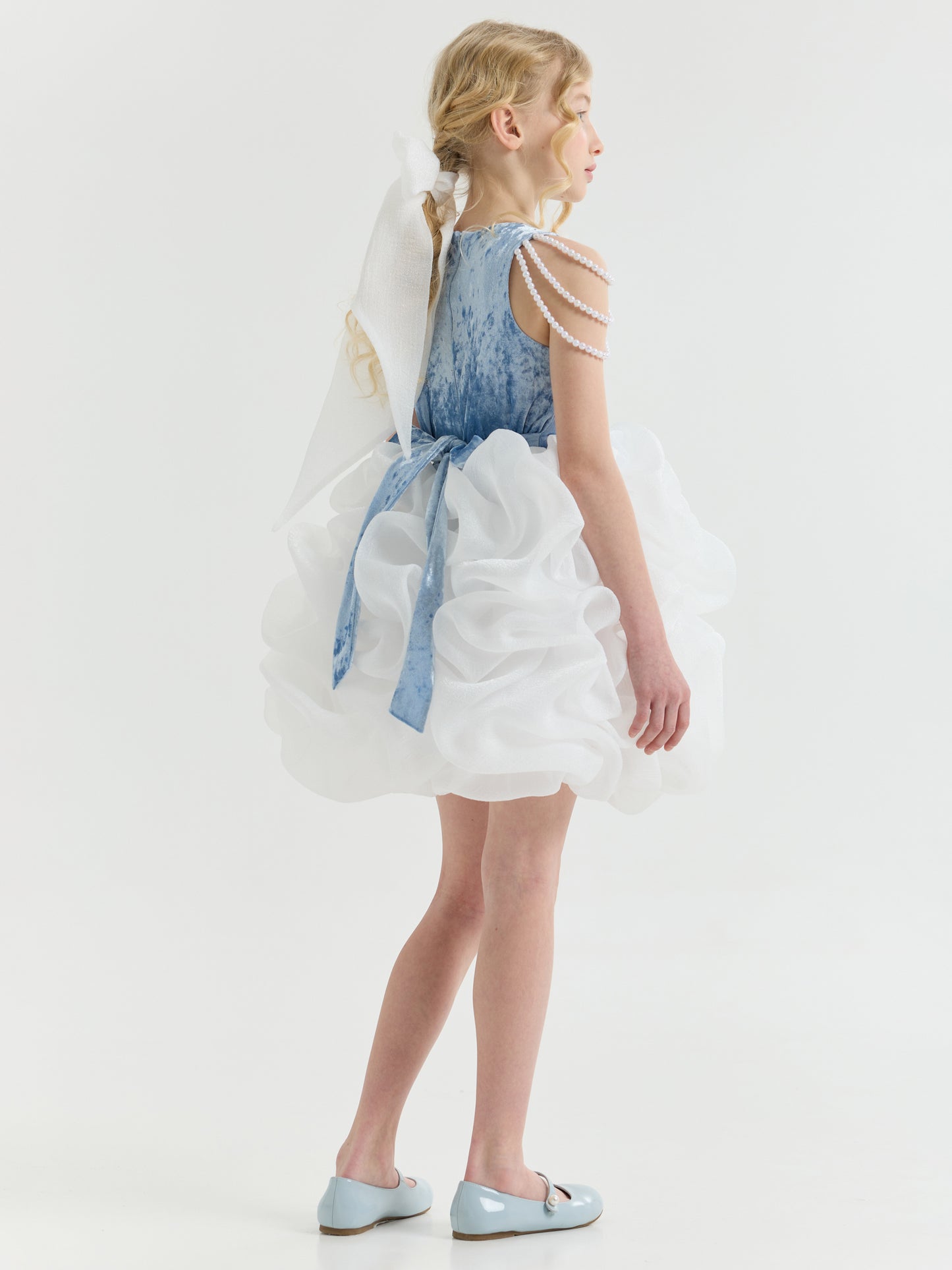 Dress "Coco", blue-white