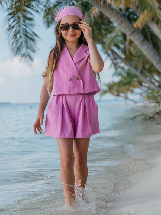 Suit "Margo", purple