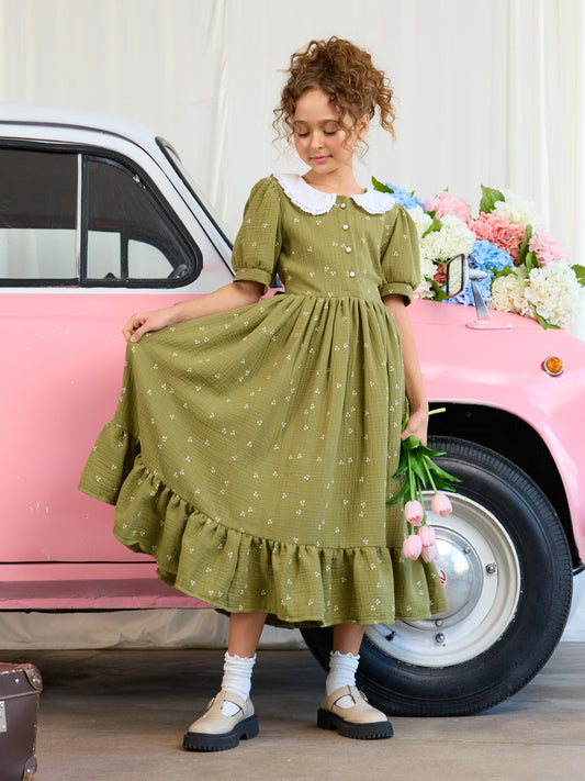 Dress "Belle", khaki