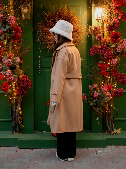 Insulated coat “Geneva”, camel