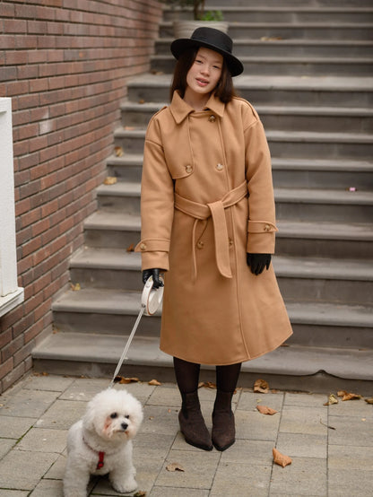 Insulated coat “Geneva”, camel