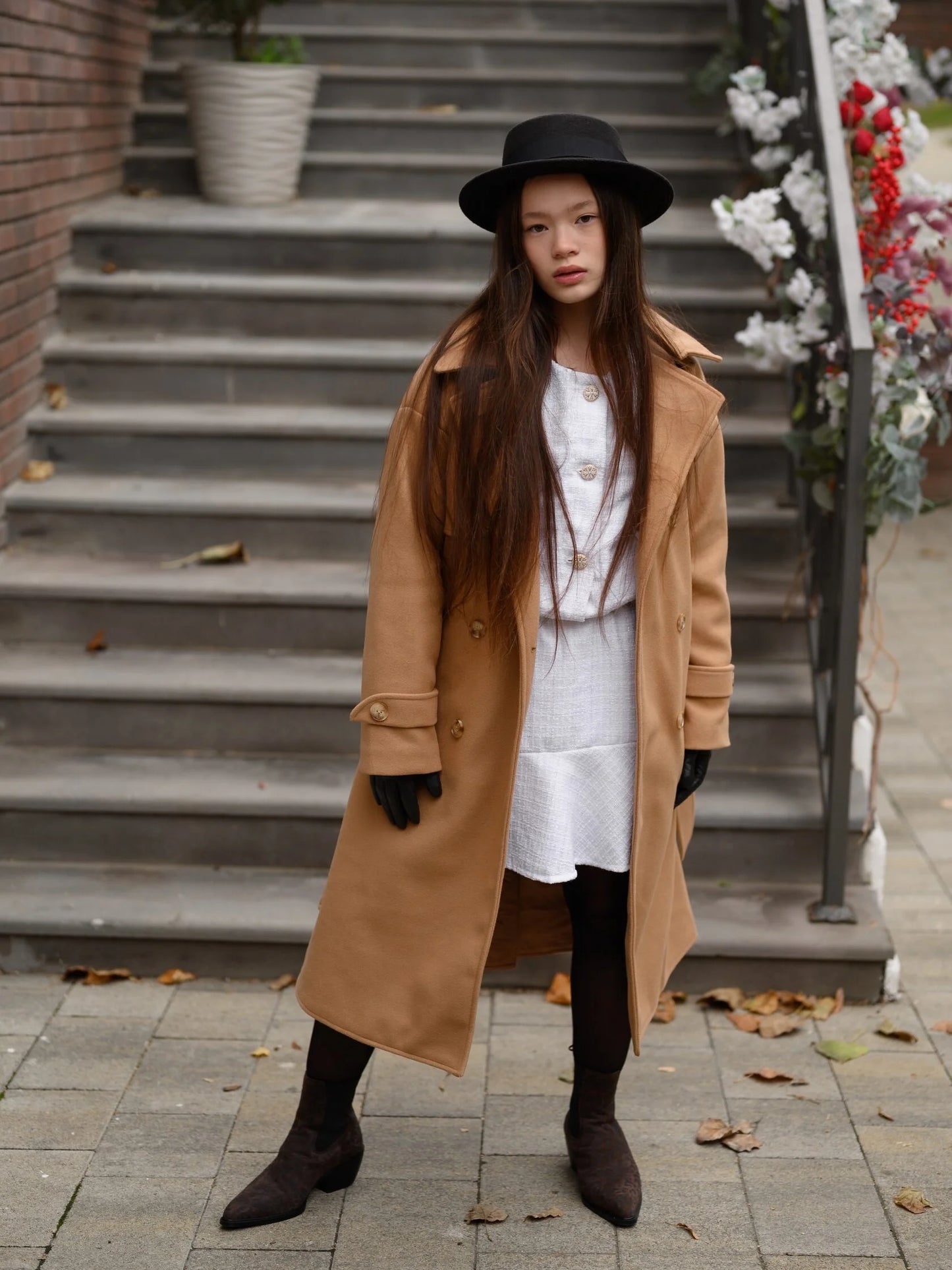 Insulated coat “Geneva”, camel