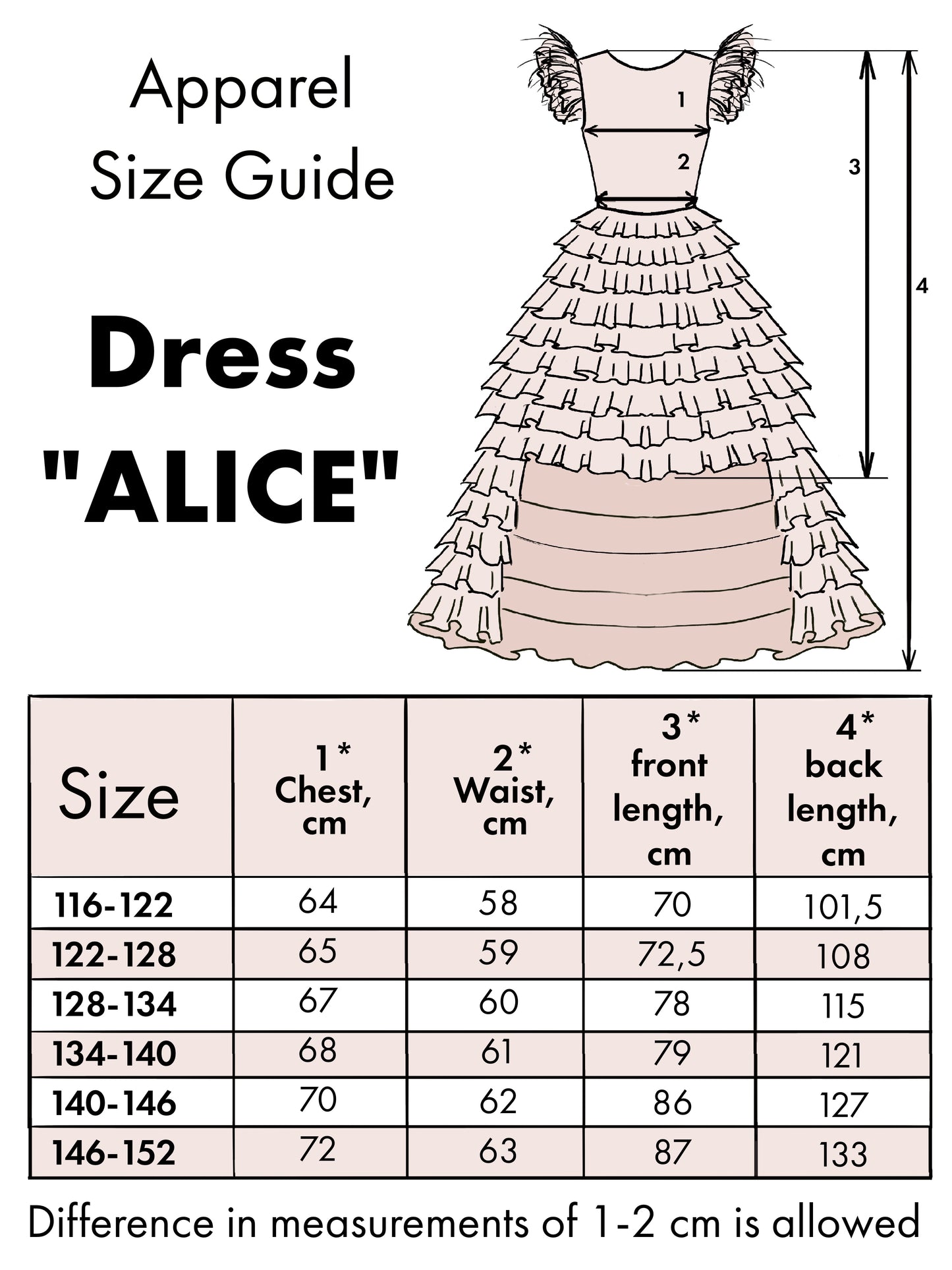 Dress "Alice", powder