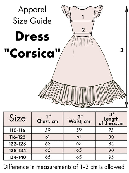 Dress "Corsica", white