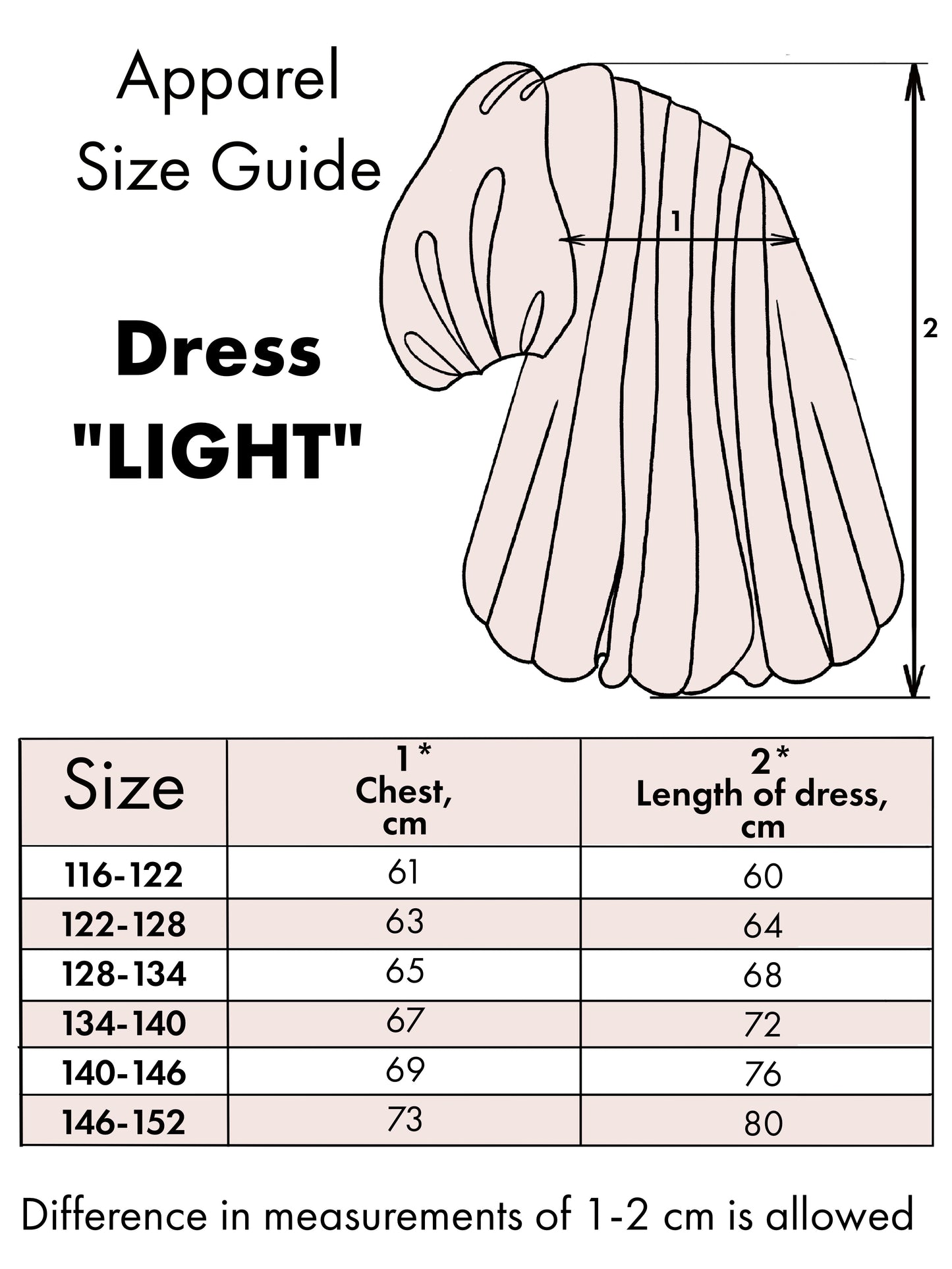 Dress "Light", white