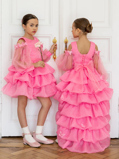 Dress "Marshmallow", pink neon