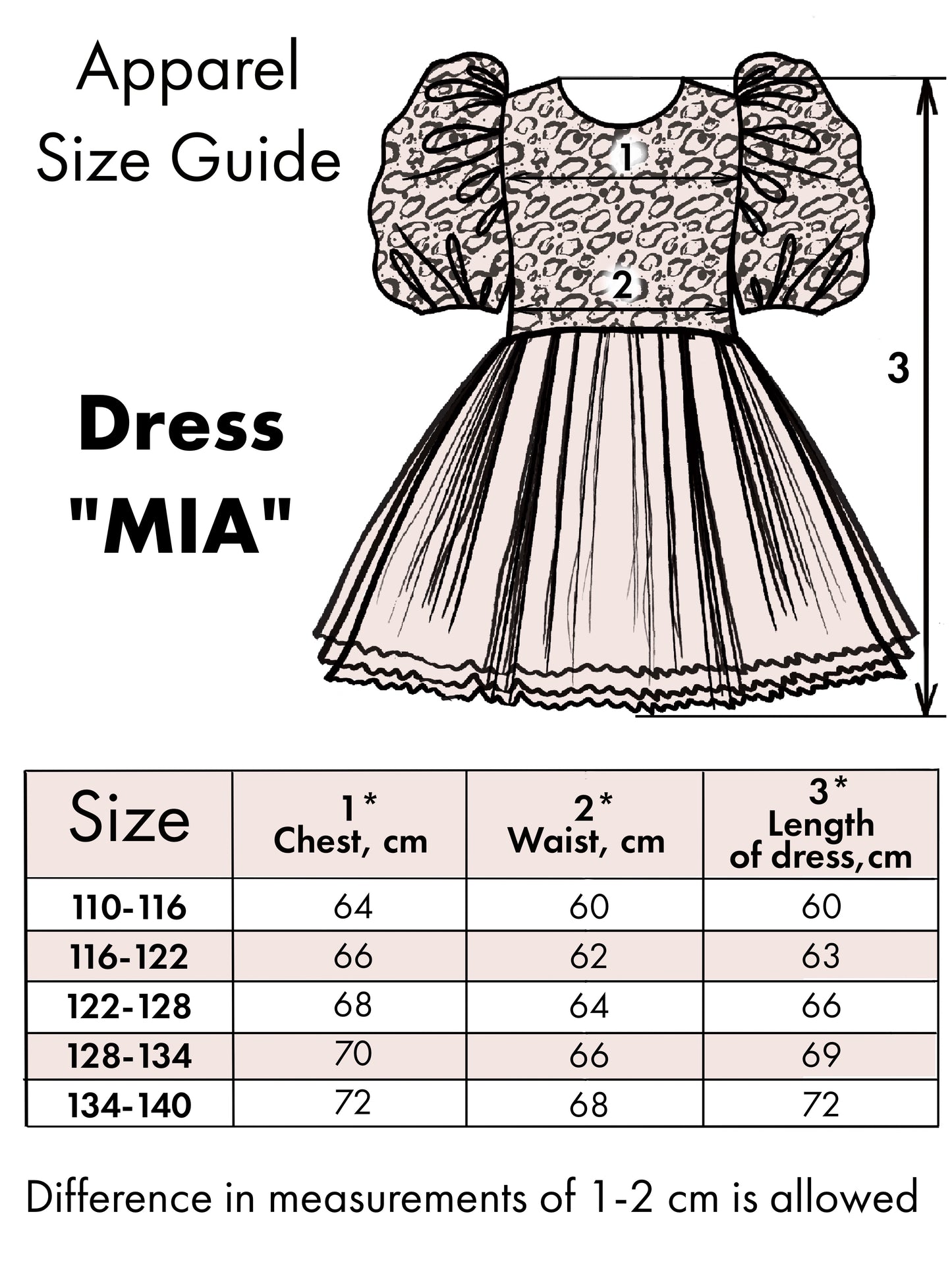 Dress "Mia", zebra