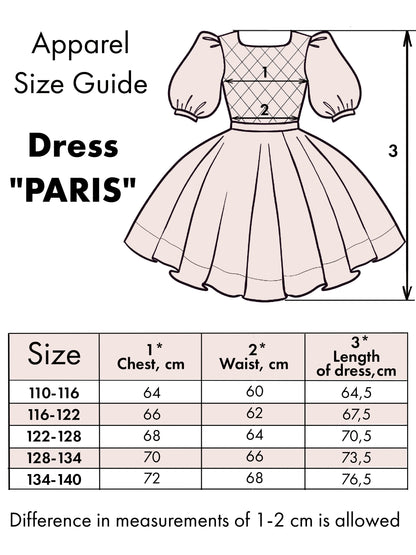 Dress "Paris", blue